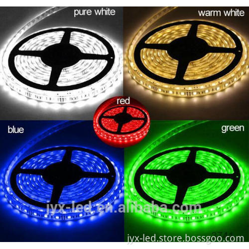 Favorable Price smd 5m 300leds 60led/m led stripe 12v 14.4w ip65 waterproof transparent led strip ultraviolet led strip 5050